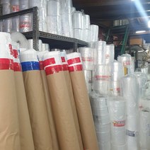 (두께0.03mm) pe롤비닐 폴리에틸렌 투명 마끼 이사 타겜 건축 공사용 통대형 비닐 (여러가지 사이즈), 폭38cmx길이457M