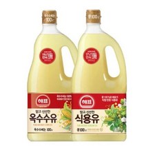 올따옴식용유세트 해표 옥수수유1.8L 1입 식용유1.8L 1입, 3.6L, 3세트