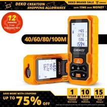 거리측정기 다이나믹 에어쿠션 데코 DKLD05 핸드 헬드 레이저 거리 측정기 40M 60M 80M 100M 미니 테이프 Diastimeter Measure, China+40M