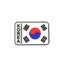 밀리터리 백팩부착 태극기패치 2개 와펜 DIY 등산 벨크로 아웃도어 꾸미기