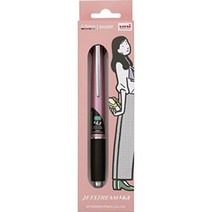 UNI 샤프 유니 볼팬 제트스트림 한정판 에디션 4색 볼펜 + 0.5mm 샤프 선물 패키지 올리브그린, 연분홍