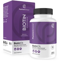 피지션스초이스 비오틴 10000MCG 하이 포텐시 소프트젤, 60개입, 1개