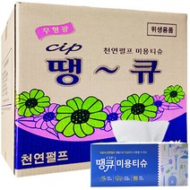 땡큐미용티슈 200매 x 24팩 천연펄프 각티슈, 1박스
