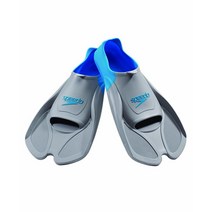 Speedo 유니 수영 훈련 오리발 Biofuse 그레이/블루 M - 245-255mm(미국 남성용 신발 사이즈 7-8 여성용 8-9)151686, M - Mens Shoe size 7-8 Women, Grey/Blue, Grey/Blue
