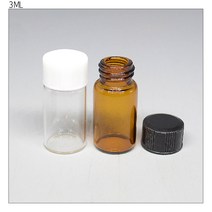 3ml 10ml 30ml 50ml 갈색 유리 바이알 샘플병