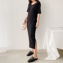 드레스날다 로맨틱실루엣 브이넥 주름 원피스(ops1025)