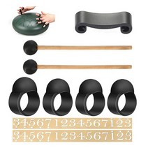 텅드럼 6 인치 스틸 드럼 스틱 핸드 팬 타악기, [07] 9Pcs Accessories