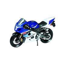 웰리 다이캐스트 오토바이 블루 스즈키 GSXR750 1:18 스케일BGSL