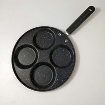 계란빵 틀 붕어빵 국화빵 4 홀 프라이팬 두꺼운 오믈렛 팬 붙지 않는 계란 팬케이크 스테이크 요리 햄 아침 식사 메이커, [01] Round 24cm, 01 Round 24cm