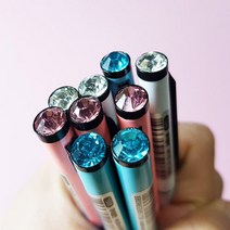 다빈 슬림 보석 볼펜 큐빅볼펜 심플 여성스러운 볼펜, 슬림볼펜 골고루 혼합배송