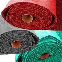 리빙템 PVC 현관매트 롤매트 미끄럼방지 코일매트 1M 재단 #999EA, 레드색상