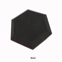 방음 패널 단영 흡음판 셀프 시공 스튜디오 어쿠스틱 육각형 폼 벽 난연 스폰지 색, 180x300mm, 검은색, 6개