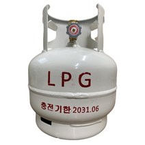 [아산화질소가스] 최신형 고화력 LPG 가스통 3kg (캠핑 낚시 휴대용 야외 취사용)