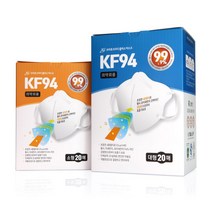 마스크 귀안아픈 프리미엄 플러스 개별포장 새부리형 KF94 3D 20매 3Q