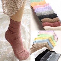 착한새 국내산 면양말 8켤레 세트 무료배송~! 세련된 잔골지 고퀄리티 멜란지 중목 양말 면 여자여성패션 심플 베이직 씬 & 몰 삭스(socks)