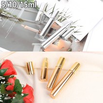 socean 미니 액체 스프레이 공병-휴대용 향수병 소형 분무기 리퀴드 보틀 퍼퓸 미스트 분사 노즐 작은 빈용기 공용, 금색 - 15ml