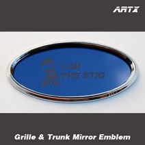 ArtX 탑기어 I AM THE STIG 순정교체형 미러 엠블럼 NO.149(그릴/트렁크엠블렘)(아반테HDMDNFYFLF쏘나타벨로스터제네시스쿠페i30i40그렌져TGHG투싼ix베라크, 레드미러, BType, E
