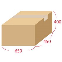 무지택배박스 650x450x400 (10매PACK)-JNA654540D, 단품