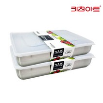 키친아트 일품 스텐 용기 6호-1 960ML, 2개, 단품