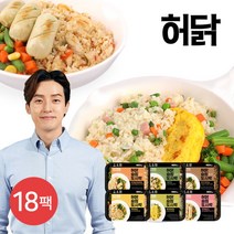 [허닭] 슬림 도시락 6종 18팩, 선택:04.새우볶음밥 슬림도시락 18팩
