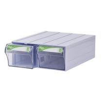 중앙브레인 수납함 서랍형 중앙 부품박스 CA514 2칸 플라스틱박, 다용도 수납함 CA514