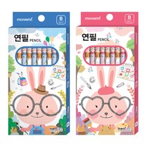 [문구조아] 모나미 모니주 10본입 연필 B 학용품 문구용품 여아용, 3개