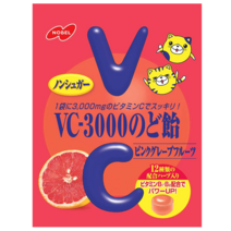 일본구매대행 노벨 목캔디 핑크 자몽 90g×6개, 노벨 VC-3000 노도아메(목사탕) 핑크자몽 90g×6개, 본문참고