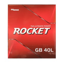 로케트 GB40L (내차 밧데리 확인후 구매 필수) 다마스 라보 올뉴마티즈 등등 자동차배터리, GB40L대여안함+폐전지반납