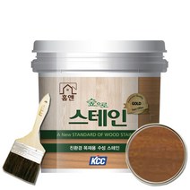 KCC 홈앤스테인 수성스테인 0.9L 오일스테인 친환경, XC221(체스트넛)