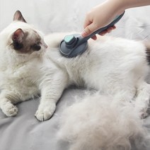 플로라 반려동물 브러쉬 강아지 고양이 빗 슬리커 뭉친털 죽은털 제거, 민트