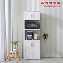 라자가구 위드 고메 600 키큰 전자렌지 수납장 nk018, 화이트