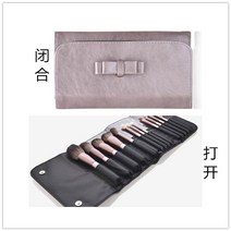 쉐딩 휴대용 팬 브러쉬세트 브로우 메이크업 라인 블러셔 화장붓 눈썹 아이 새도우 파데 립, 9.9.12수커버+나비브러쉬백, 1.1.기타 소재