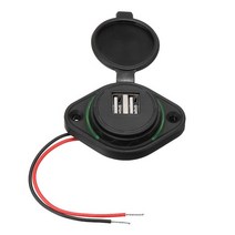 자동차 태양광 diy 12V 자동 오토바이 듀얼 USB 충전 ForCell 액세서리에 대 한 스마트 모바일 콘센트, 02 Green