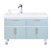 HB-1204모노다리형하부장/하나바스/민트 핑크 베이지 하부장/수납장/욕실하부장/오픈형하부장/세면대장, 모노베이지, 좌볼, 1개