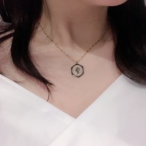 헥사곤 코어 엘리자베스 코인 써지컬 이태리 목걸이