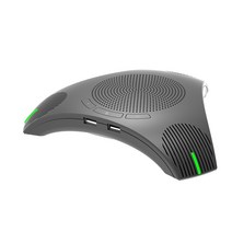 G95 미니 USB 데스크탑 컴퓨터 회의 무 지향성 마이크 마이크 스피커 스피커폰 비즈니스 비디오 회의, 검정