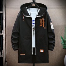 남자 롱후드집업 오버핏 캐주얼 롱슬리브 가을 간절기 통기성 후드티