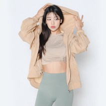 뮤즈마인스포티 스트링 윈드 브레이커 ㅈ비업 자켓 바람막이 요가 필라테스 홈트 기능성 운동복 아우터