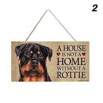 카페 인테리어 소품 샵 벽인테리어 Home Decor Wooden Dog Sign Pet 걸이식 플라크 펜던트 20x10cm 보드 사인 앞문 울타리 마당 직사각형 애완 동물 태그, 2