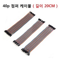 점퍼 케이블 40p 길이 20cm 아두이노, 암잭 - 암잭