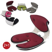 [오리백 의자] 2+1 프리미엄 바른 자세교정 의자 허리 골반 교정 디스크 브랜드K인증 올바르게 앉기 자세 개념 부터가 다릅니다., 오리백 마그네틱형-마룬