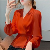 펀칭블라우스 스퀘어넥 오프숄더 크롭 퍼프 민소매 쉬폰 여름 반팔 프릴 여성 셔츠 오피스
