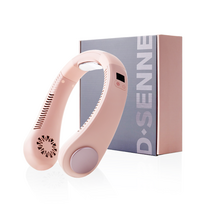 디센느 아이스 4세대 넥밴드 휴대용 선풍기 DSF002, 핑크