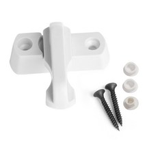 Plastic+Stainless Steel+Zinc Alloy UPVC Child Safe Security Window Door Sash Lock Safety Lever, White