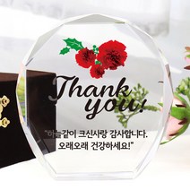 아이상패 빠른발송 부모님 감사패 어버이날선물 상패 크리스탈상패 리틀상패 미니상패 상패제작, 10-올리브-Thank you(완성형)