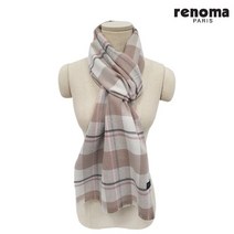 레노마 체크패턴 울 혼방 머플러(FRL501)