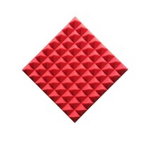 방음부스 방음 방음단열 방음재4pcs 50x50x3cm 스튜디오 어쿠스틱 폼 방음 음향 패널 절연 흡수 처리 벽, 02 빨간