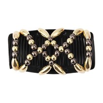 숙녀 여성 탄성 머리핀 스트레치 더블 마술 머리 빗 수제 페르시 헤어 클립 롤빵 메이커 DIY 스타일링 도구 3 색, HEBRON 본상품선택