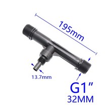 관개 벤츄리 튜브 12 34 1 1.5 수나사 농업 벤츄리 비료 인젝터 자동 비료 탭 1 pcs, 1 인치