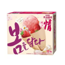 오리온 초코파이 정 봄 담은 딸기 12개입 408g, 24개